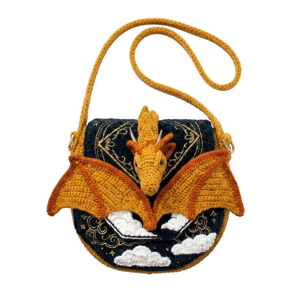 Crochet Dragon Bags - PRE ORDER ONLY